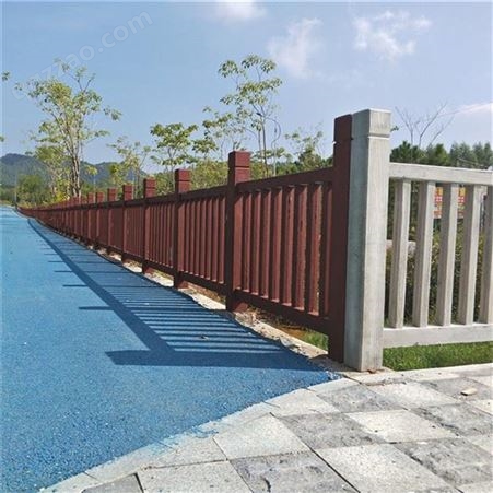 根据产品而定西安水泥栏杆_生态栏杆_仿木栅栏-毅力景观质量可靠价格美丽