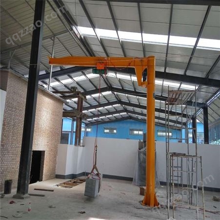 工厂用电动移动悬臂吊 冠旺 1吨立柱式悬臂起重机定制