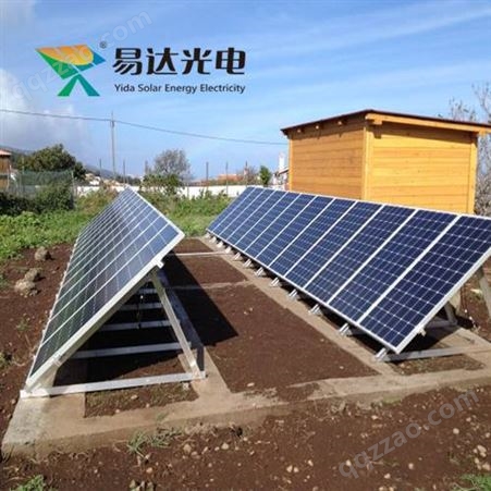 沈阳太阳能发电系统，易达光电YDM-390W单晶高效电池板，伏易达FYD-200ah蓄电池