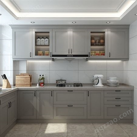 百和美铝合金橱柜 全铝壁柜吊柜 壁橱橱柜 全流厨房箱橱全铝家具定制