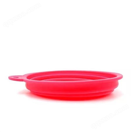 宠物用品硅胶折叠碗 便携式折叠碗 狗盆