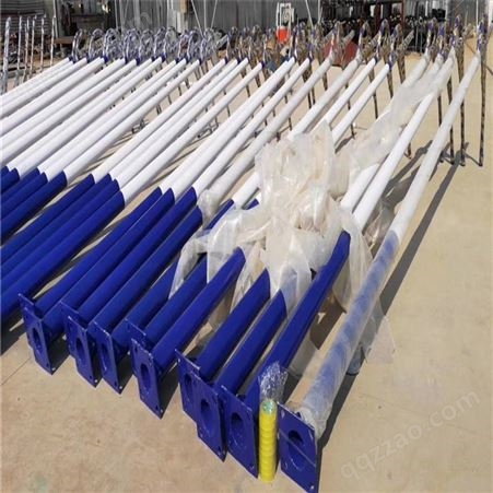 光谷-天津太阳能led路灯杆厂家 6米热镀锌单臂路灯杆 灯杆制造厂