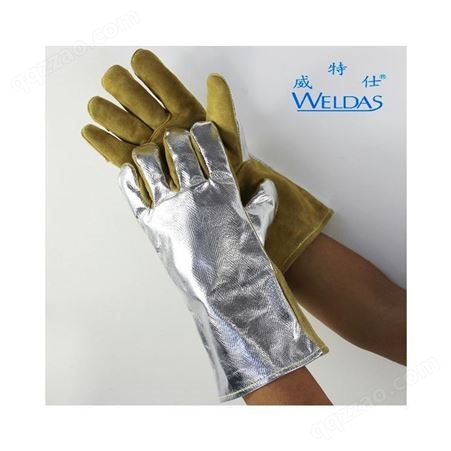 威特仕电焊手套 10-2385反光铝箔隔热耐高温焊接手套 焊割劳保手套
