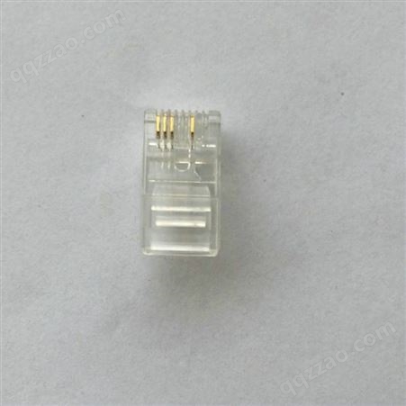超五类8芯纯铜镀金 RJ45非屏蔽电镀水晶头 网络网线水晶头批发