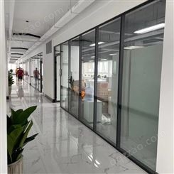 青岛铝合金玻璃隔断办公装修工期短 至本锦恒