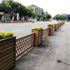 道路马槽花箱 铝合金景观绿化花盆 可定制户外隔离种植花槽
