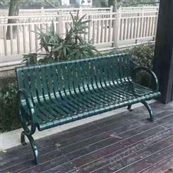 小区欧式椅 松木长条凳 户外园林椅 