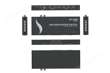 迈拓维矩(MT-VIKI)4进2出高清HDMI矩阵切换器 高清矩阵切换器 MT-HD4X2-H