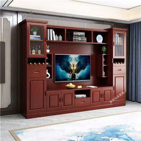 南京北欧实木电视柜 茶几组合套装 简约客厅影视柜 矮柜原木地柜