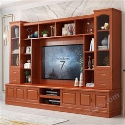 南京轻奢实木电视柜 新中式大小户型茶几电视柜 北欧客厅家具