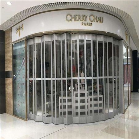 惠州专业透明水晶门厂 4s店水晶卷帘门厂家订做安装隆鑫源