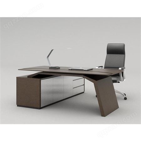 欧式老板桌 轻奢实木大班台 现代简约铭源桌椅组合 大气办公桌