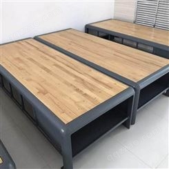员工宿舍单人床 学生寝室单层床 厂家出售铁艺床可定制