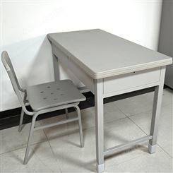 可定制带抽屉办公学习桌 阅览学习桌 制式营具二屉桌