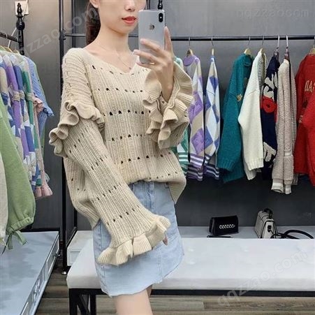 广西桂林服装城便宜的女式针织衫2至7元杂款女装毛衣工厂亏本处理