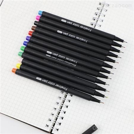 得印(befon) 0.5mm经典办公中性笔水笔签字笔 学生文具 弹头黑色12支/盒9541