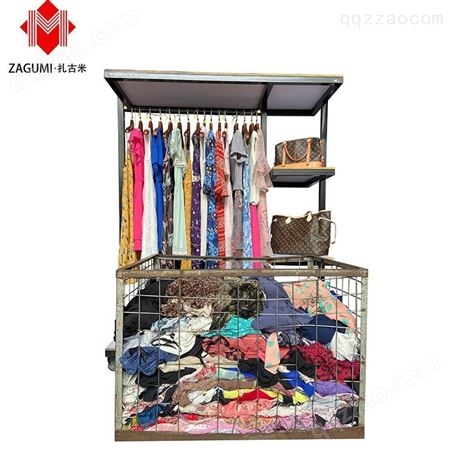 广州扎古米 旧服装整柜跨境出口二手衣服外贸混批二手工厂旧女连衣裙二手