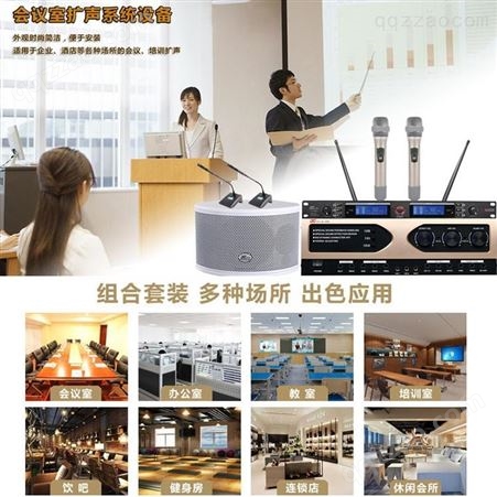 帝琪DIQI多媒体大会议室音响系统扩声设备数字无线会议主机QI-3888